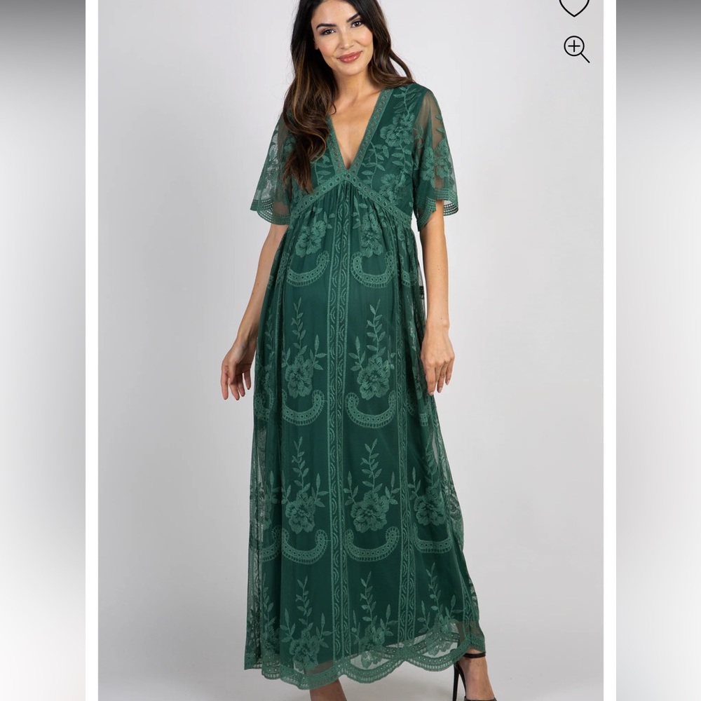 Maternity green dress. Gorgeous! Size medium.